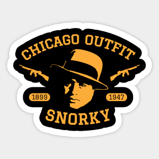 Al Capone 'Snorky' Portrait Logo - Chicago Outfit Sticker